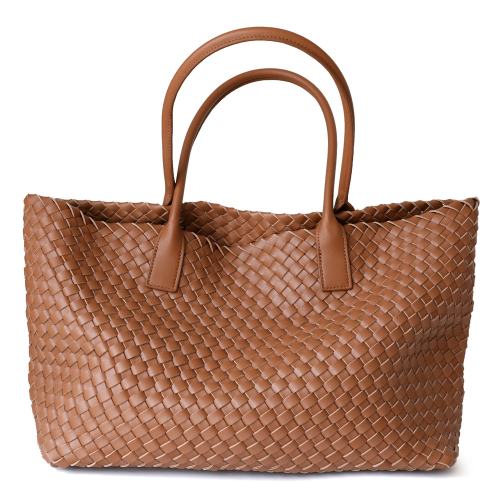 Brown Woven Leather Tote Bag Large Totes Handbags